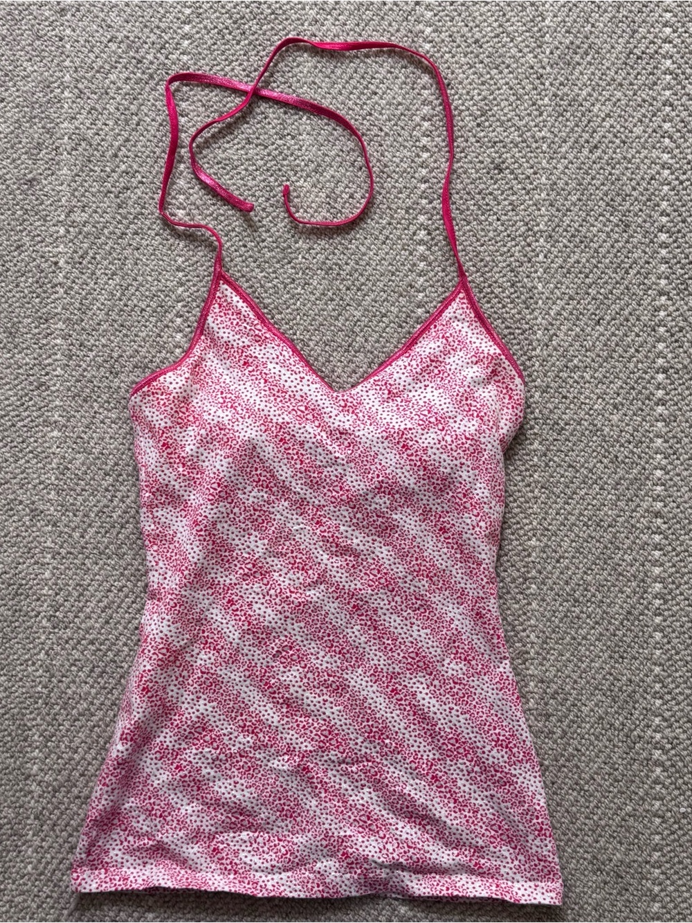 Express Pink Animal Print Halter Cami Top